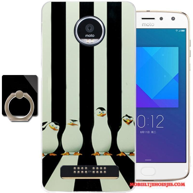 Moto Z2 Play Hoesje Telefoon Vers Siliconen Mode Blauw Zacht