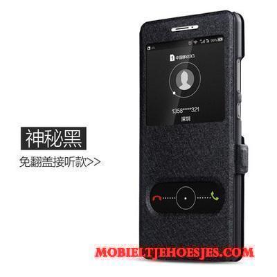 Moto Z2 Play Mobiele Telefoon Folio Bescherming Hoesje Telefoon Leren Etui Goud