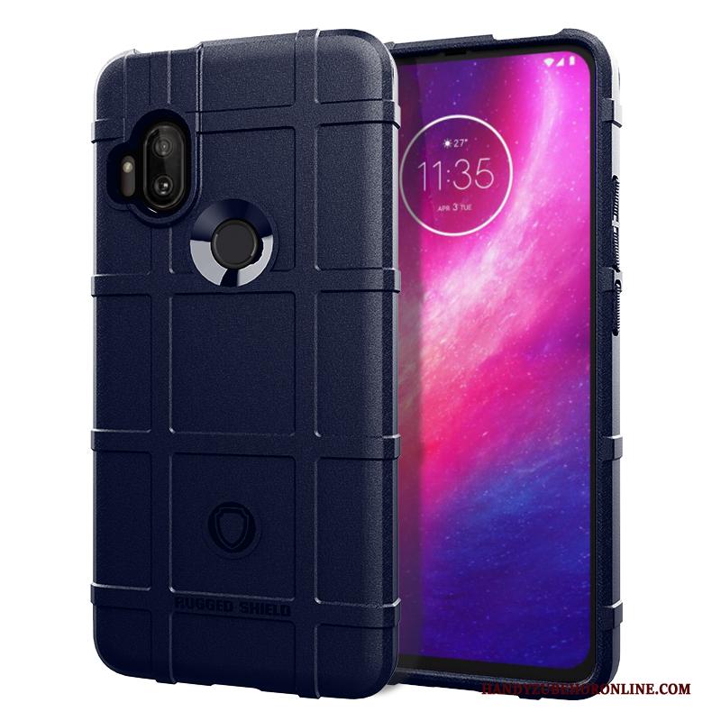 Motorola One Hyper Hemming Hoesje Telefoon Anti-fall Eenvoudige Bescherming