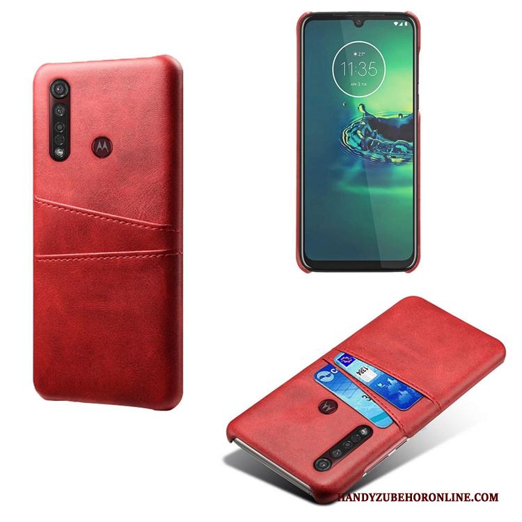 Motorola One Macro Koe Tas Anti-fall Mini Geel Hoesje Telefoon Patroon