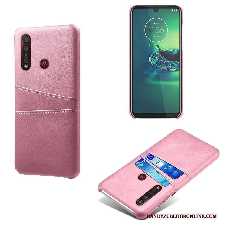 Motorola One Macro Koe Tas Anti-fall Mini Geel Hoesje Telefoon Patroon