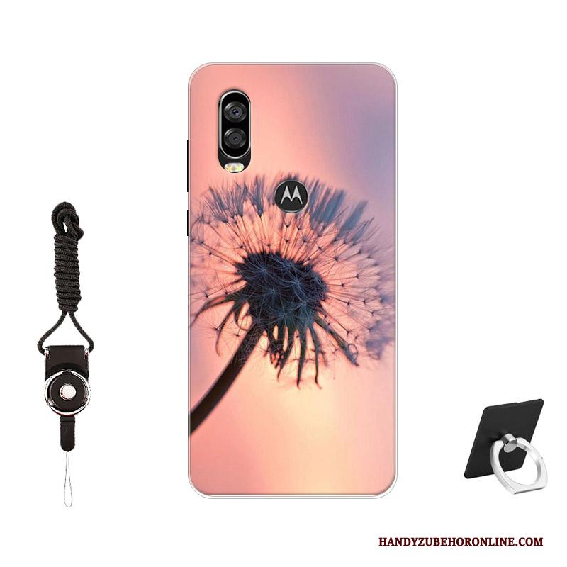 Motorola One Vision Pas Patroon Geschilderd Hoesje Bescherming Telefoon Siliconen