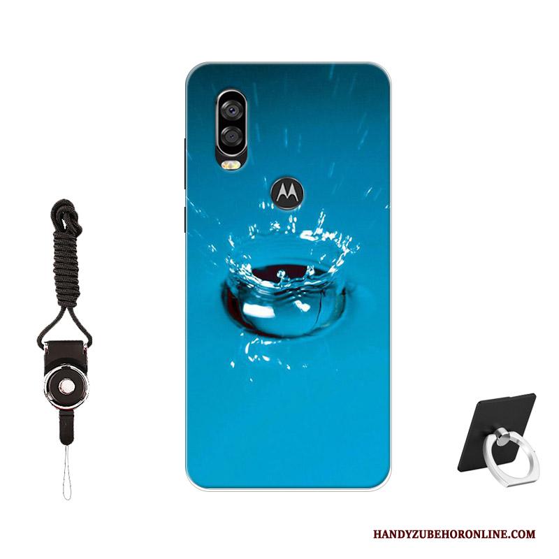 Motorola One Vision Pas Patroon Geschilderd Hoesje Bescherming Telefoon Siliconen