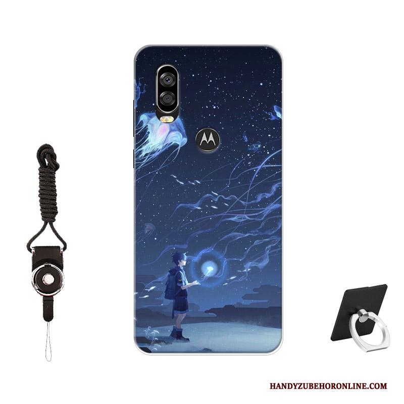 Motorola One Vision Pas Patroon Geschilderd Hoesje Bescherming Telefoon Siliconen