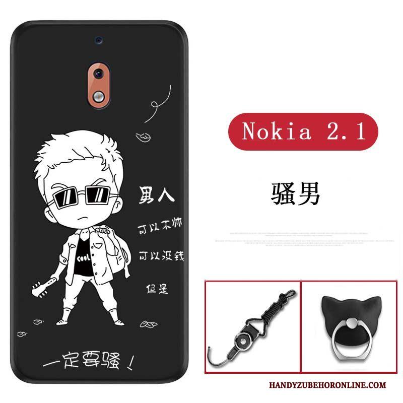 Nokia 2.1 Bescherming All Inclusive Dun Hoesje Telefoon Roze Persoonlijk Zacht