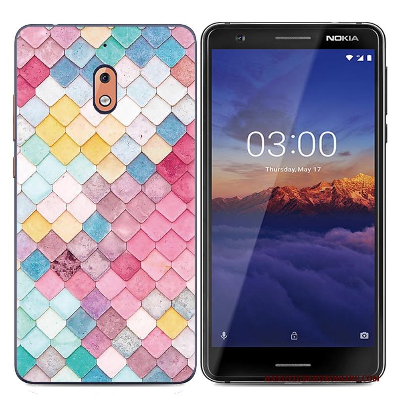 Nokia 2.1 Zacht Hoes Blauw Nieuw Geschilderd Scheppend Hoesje Telefoon