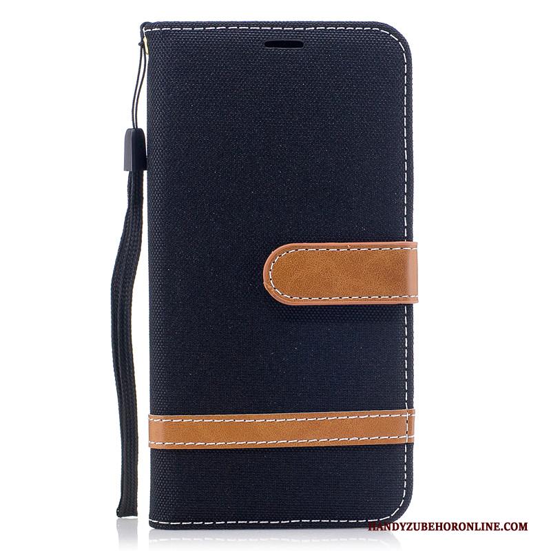 Nokia 2.3 Denim Hoes Bescherming Folio Grijs Portemonnee Hoesje Telefoon