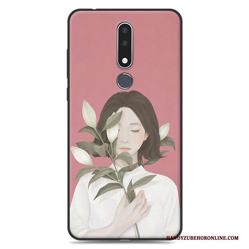 Nokia 3.1 Plus Bescherming Zacht Trend Hoes Groen Hoesje Telefoon Kunst