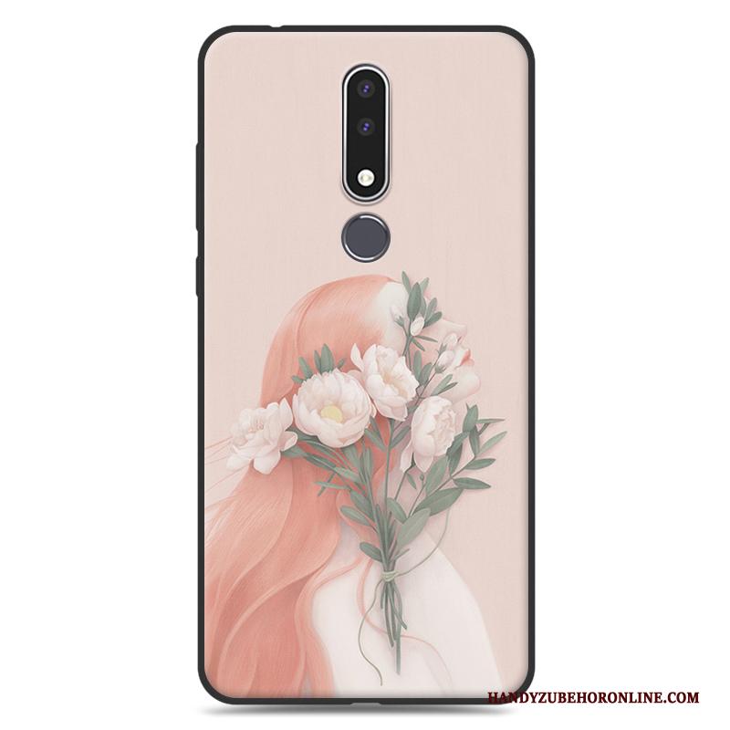 Nokia 3.1 Plus Bescherming Zacht Trend Hoes Groen Hoesje Telefoon Kunst