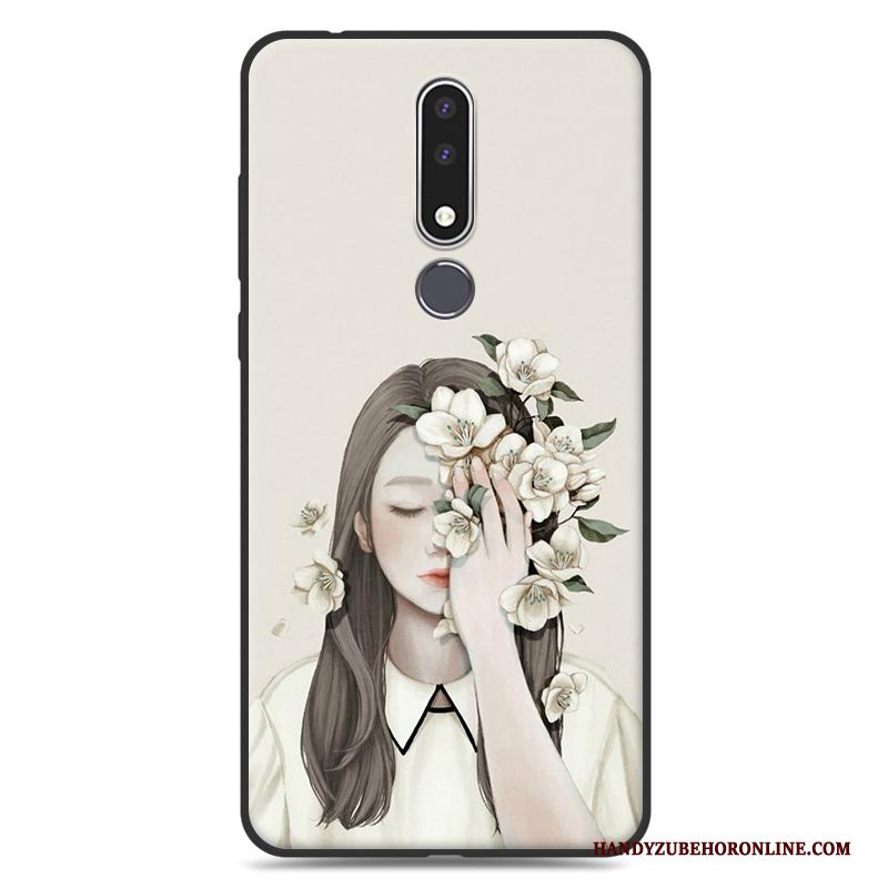 Nokia 3.1 Plus Bescherming Zacht Trend Hoes Groen Hoesje Telefoon Kunst