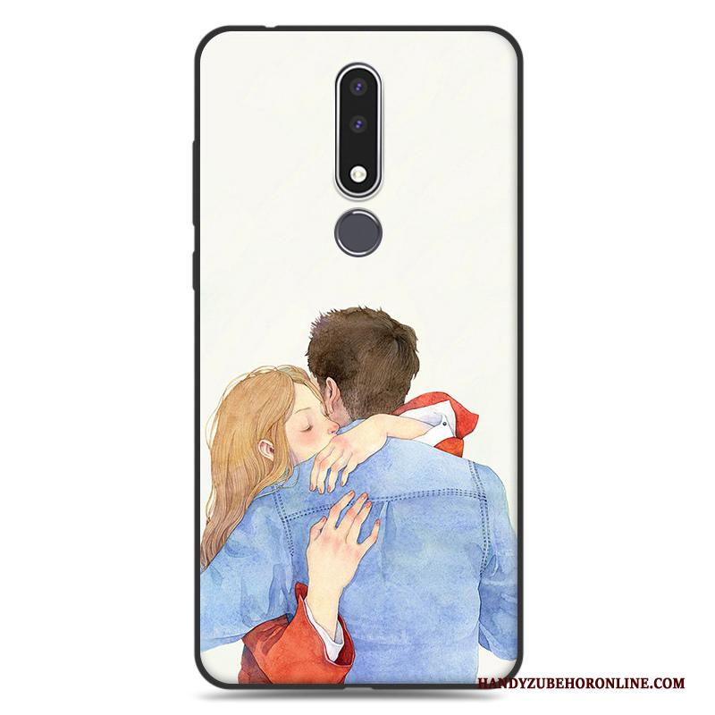 Nokia 3.1 Plus Bescherming Zacht Trend Hoes Groen Hoesje Telefoon Kunst