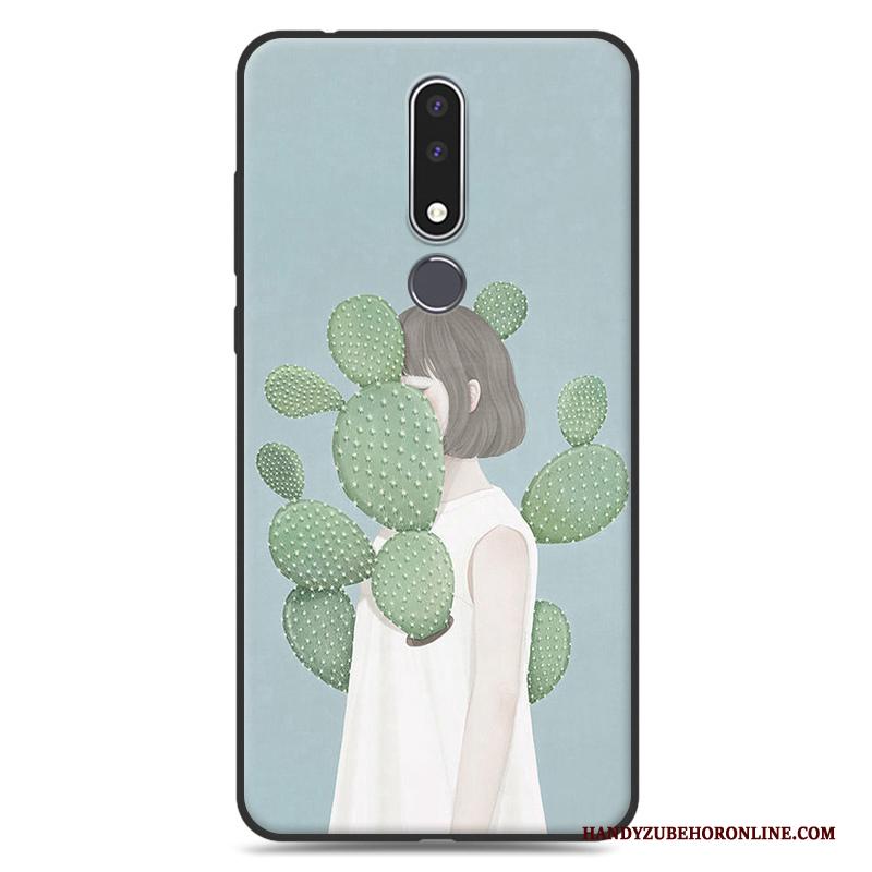 Nokia 3.1 Plus Hoesje Anti-fall Bloemen Zacht Kunst Licht Hoes All Inclusive