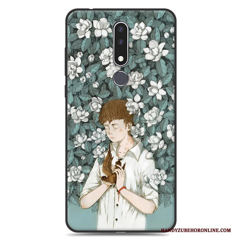 Nokia 3.1 Plus Hoesje Anti-fall Bloemen Zacht Kunst Licht Hoes All Inclusive