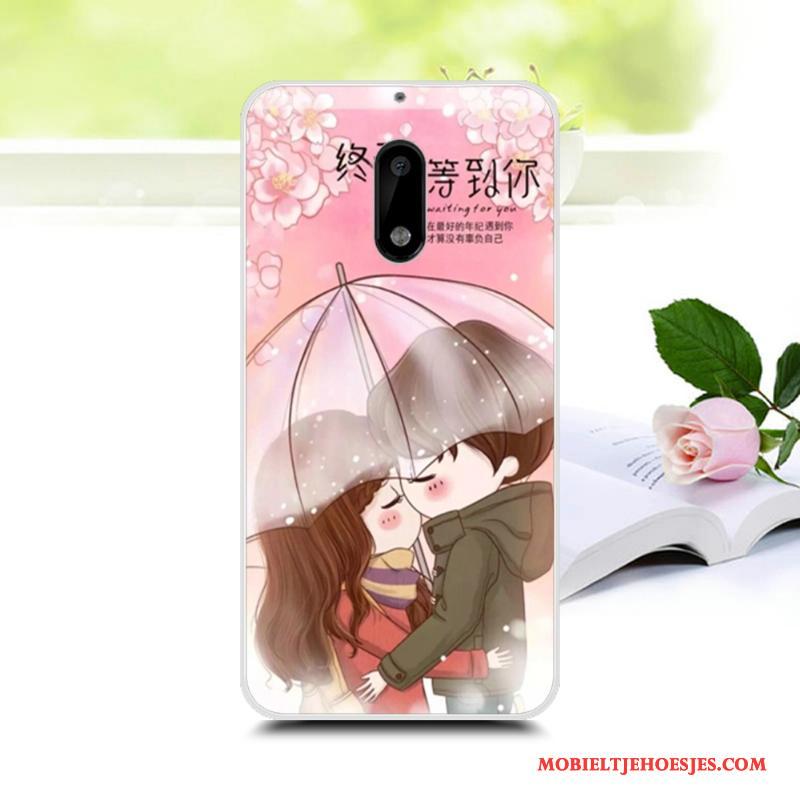 Nokia 3 All Inclusive Bescherming Anti-fall Purper Hoes Zacht Hoesje