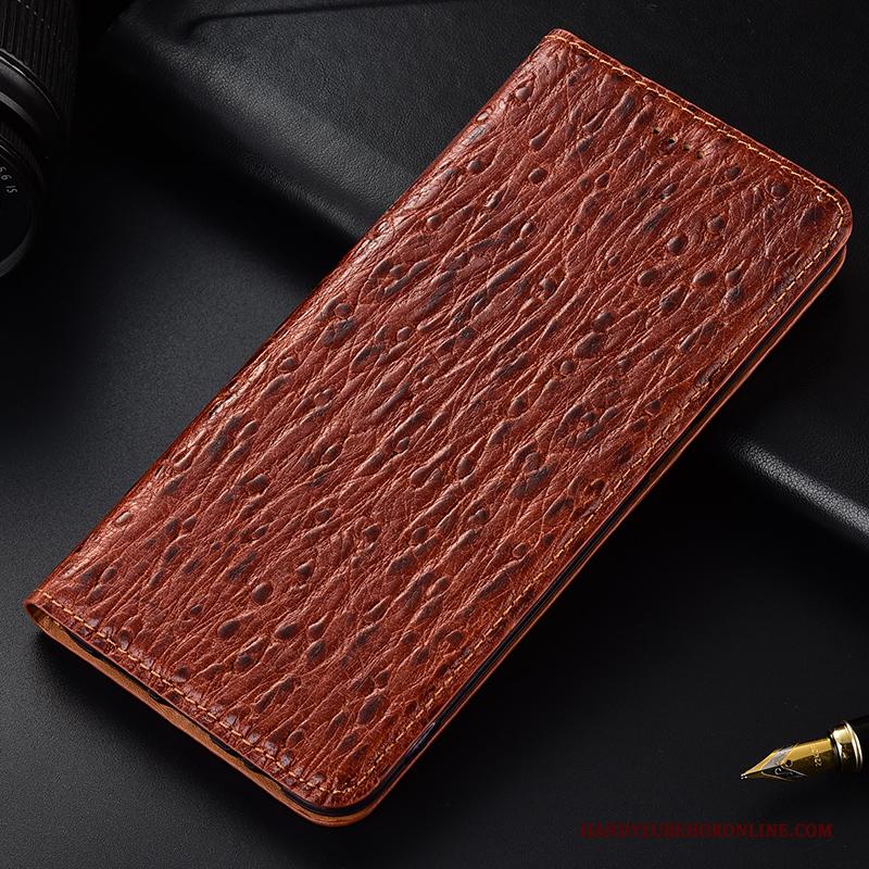 Nokia 5.1 Plus Hoesje Zwart Anti-fall Folio Bescherming Vogel All Inclusive Leren Etui