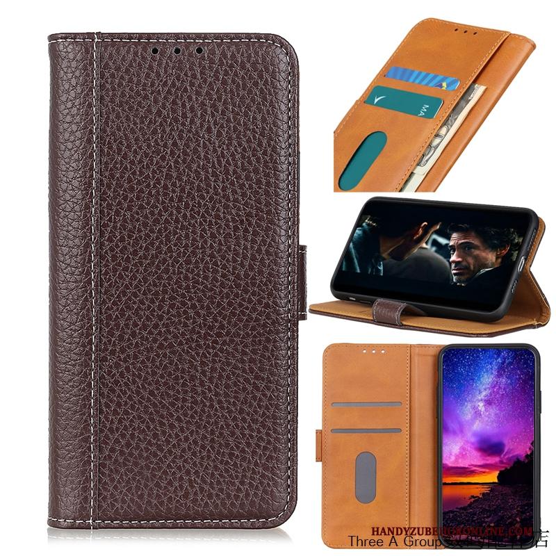 Nokia 5.3 Hoesje Leren Etui Kaart Anti-fall Verbinding Eenvoudige Folio Patroon