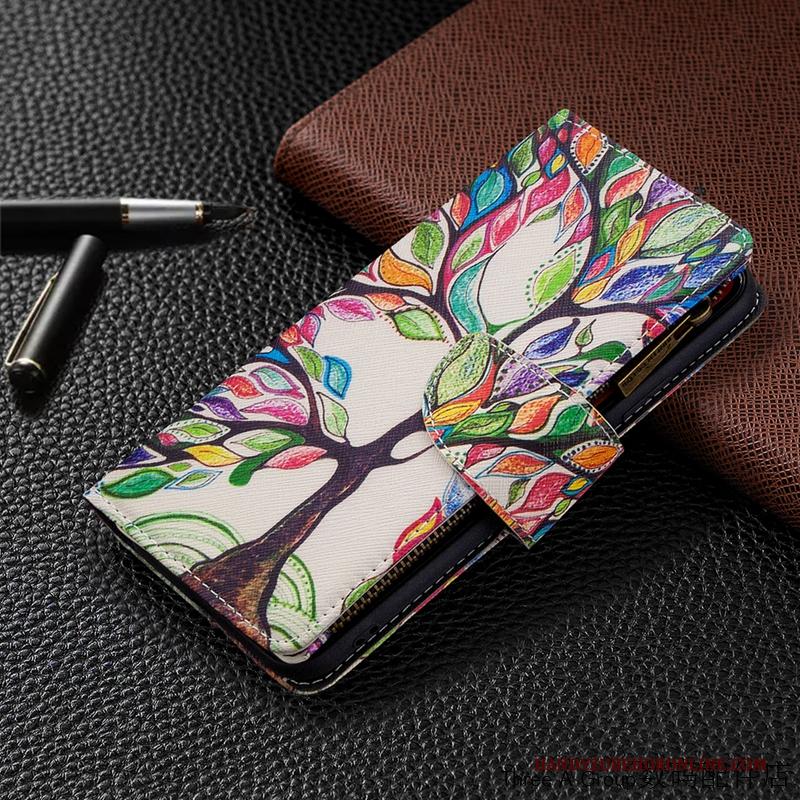 Nokia 5.3 Hoesje Mooie Portemonnee Leren Etui Folio Grote Hanger Purper