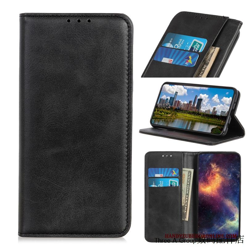 Nokia 5.3 Patroon Folio Hoesje Telefoon Anti-fall Donkerblauw Leren Etui Siliconen