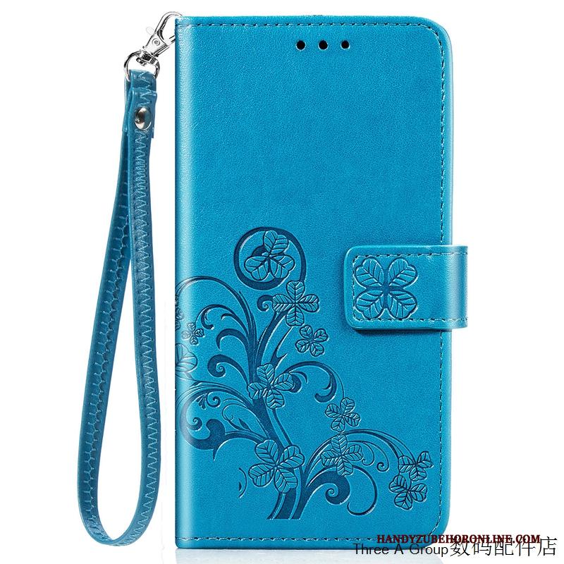 Nokia 5.3 Siliconen Leren Etui Folio Hanger Rood Kaart Hoesje Telefoon