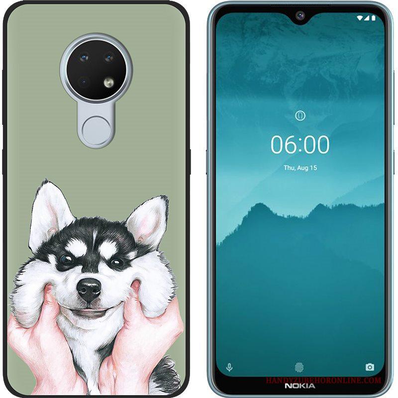 Nokia 6.2 Geschilderd Schrobben Purper Trend Scheppend Hoesje Zacht