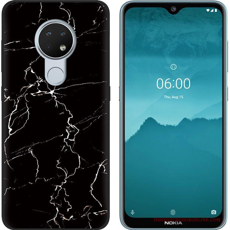 Nokia 6.2 Geschilderd Schrobben Purper Trend Scheppend Hoesje Zacht