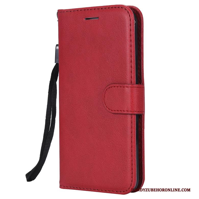 Nokia 6.2 Hoes Hoesje Telefoon Anti-fall Leren Etui Rood Folio All Inclusive