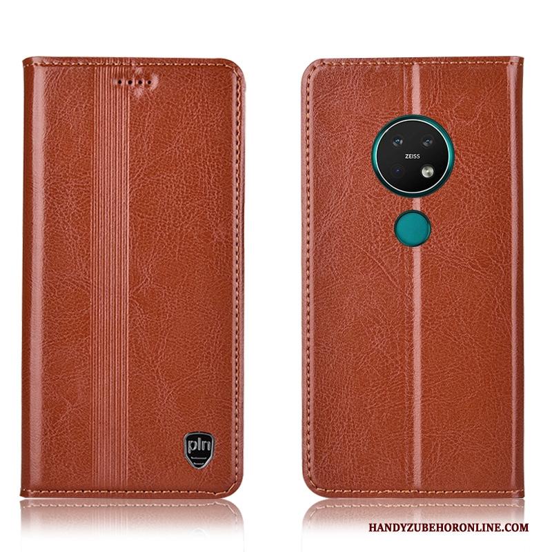 Nokia 6.2 Hoesje Folio All Inclusive Rood Hoes Leren Etui Bescherming Anti-fall