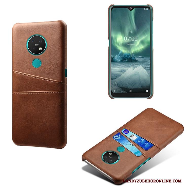 Nokia 6.2 Hoesje Persoonlijk Anti-fall Hoes Leer Patroon Mini Koe