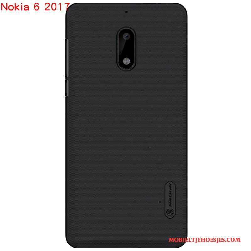 Nokia 6 Hoesje Goud Hard Mobiele Telefoon Bescherming Telefoon Zwart