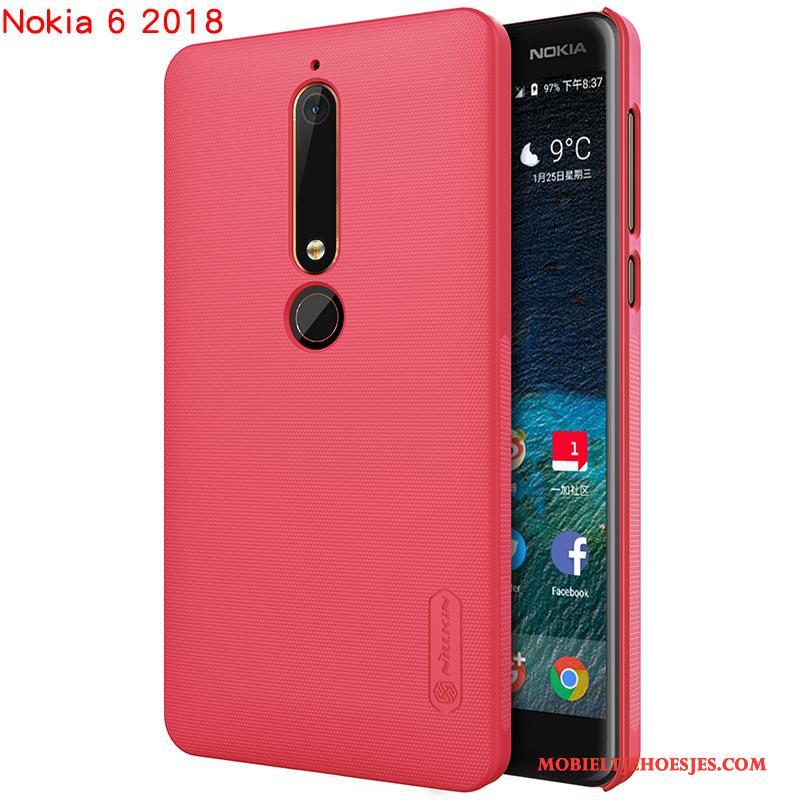 Nokia 6 Hoesje Goud Hard Mobiele Telefoon Bescherming Telefoon Zwart