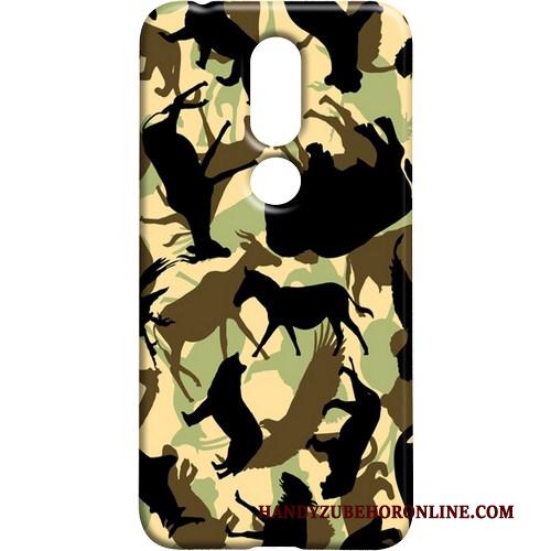 Nokia 7.1 Hoesje Camouflage Scheppend Koel Mobiele Telefoon Schrobben Bescherming