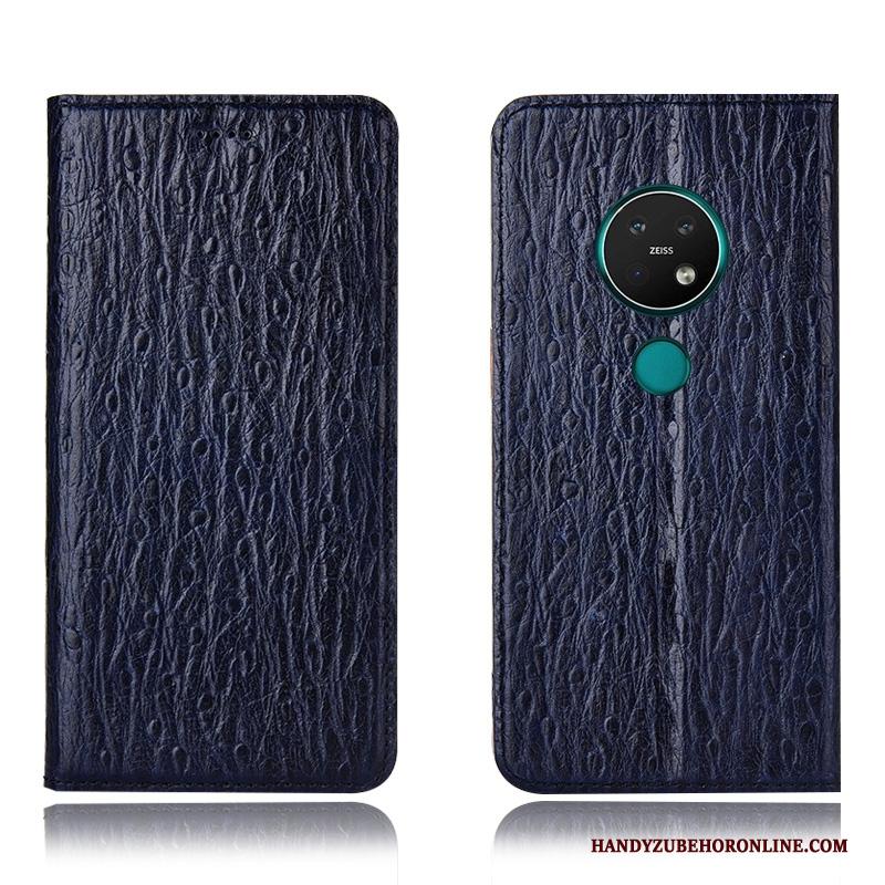 Nokia 7.2 Hoesje Telefoon Patroon All Inclusive Folio Leren Etui Bescherming Zwart