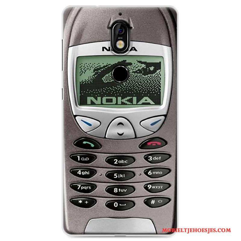 Nokia 7 Bescherming Geel Hoes Hoesje Telefoon Trend Anti-fall Persoonlijk