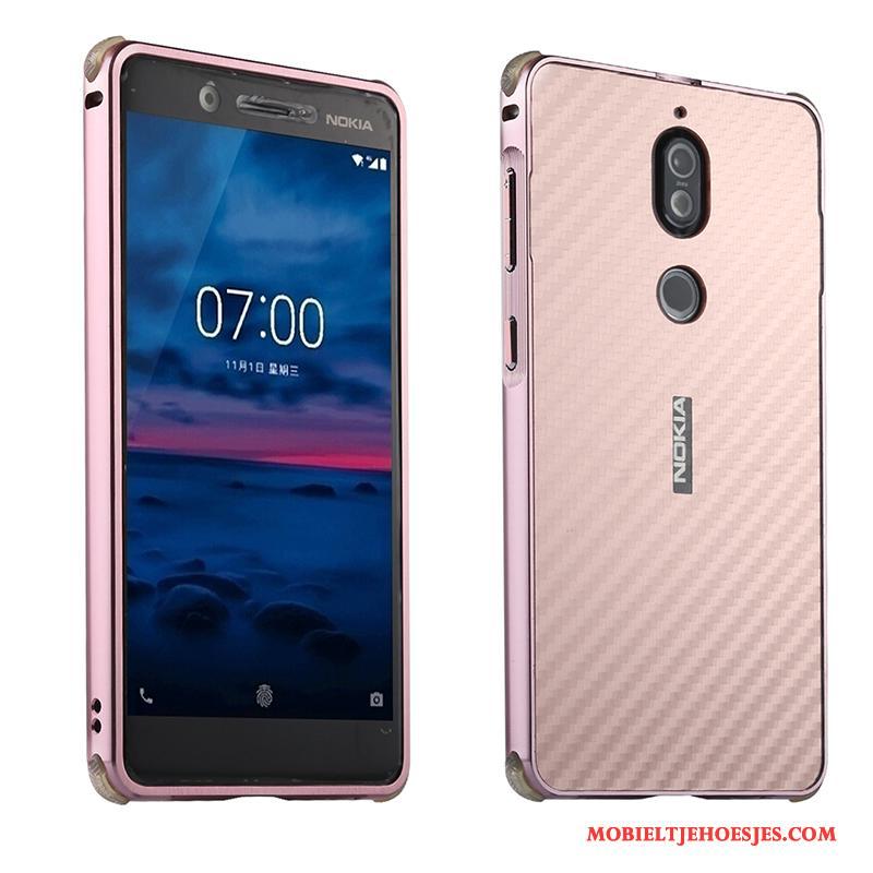 Nokia 7 Bescherming Trend Scheppend Hoes Hoesje Telefoon Metaal All Inclusive