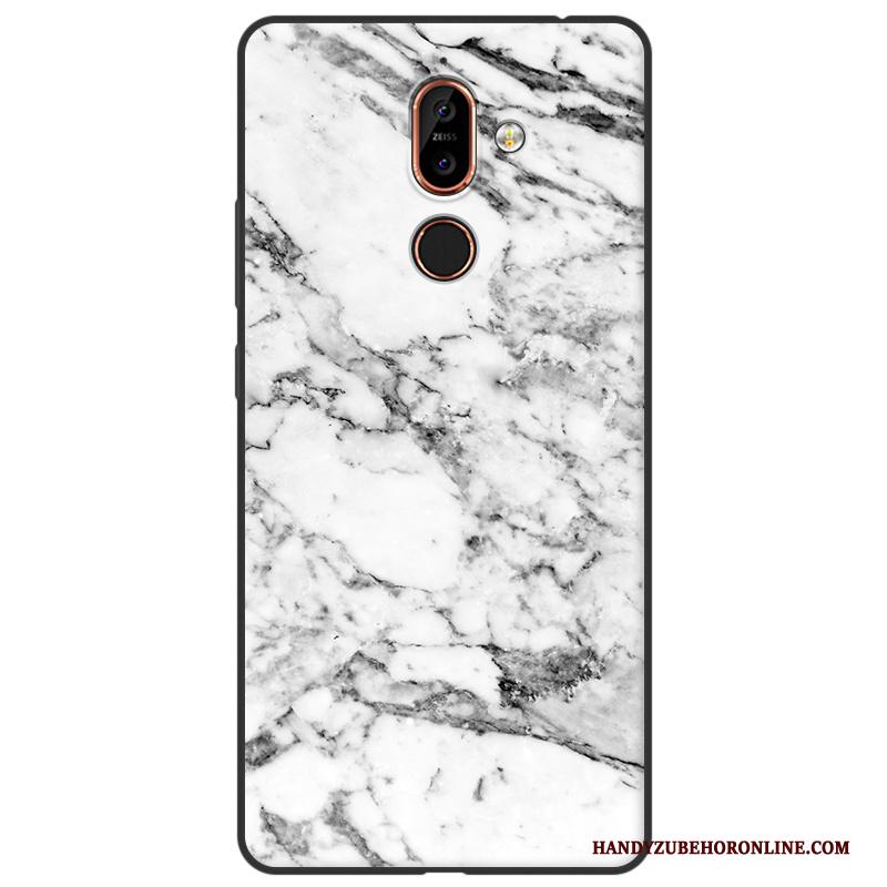 Nokia 7 Plus Siliconen Geschilderd All Inclusive Hout Hoes Houtnerf Hoesje