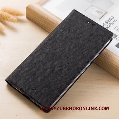 Nokia 8.1 Hoesje Telefoon Rood Patroon Leren Etui Folio Bescherming Doek