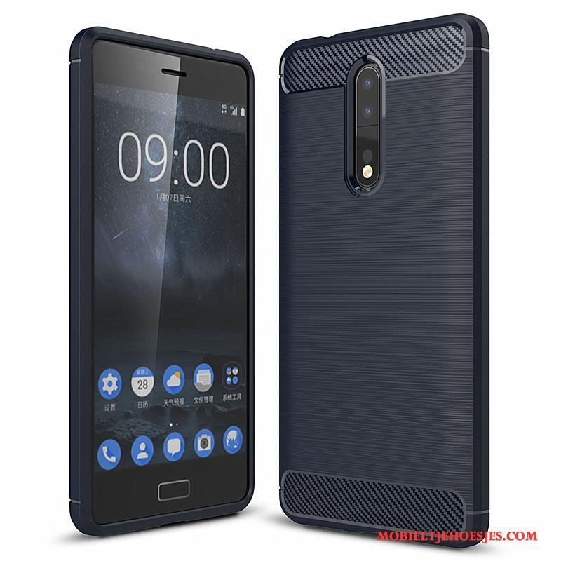 Nokia 8 All Inclusive Fiber Zacht Hoes Hoesje Bescherming Telefoon