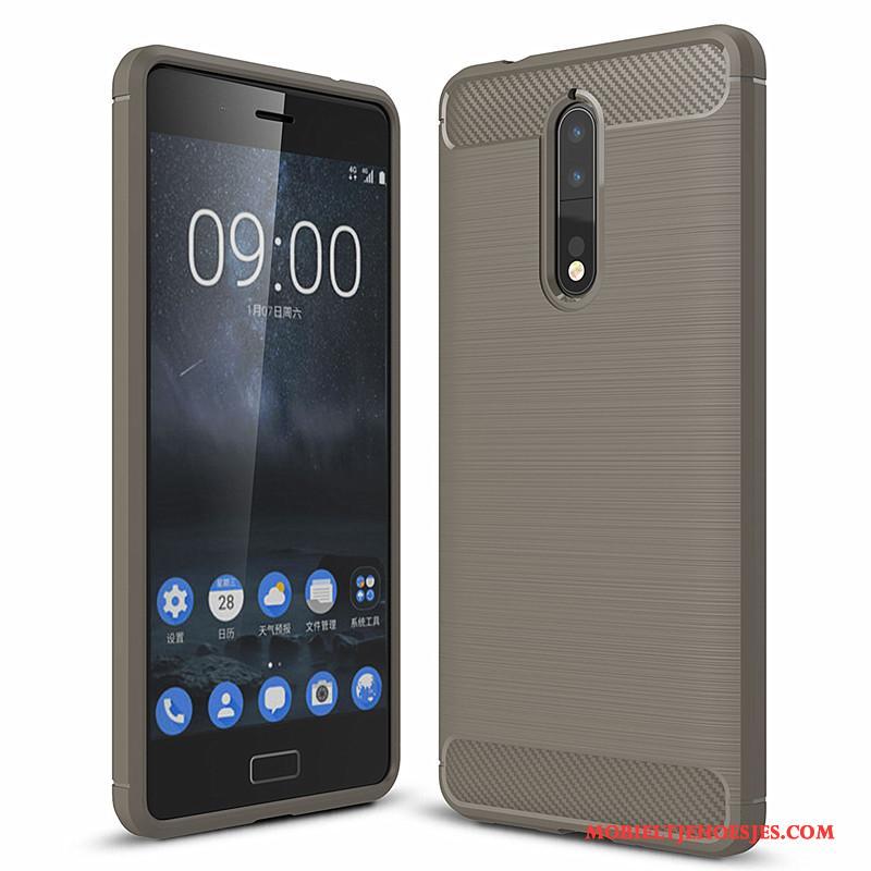 Nokia 8 All Inclusive Fiber Zacht Hoes Hoesje Bescherming Telefoon