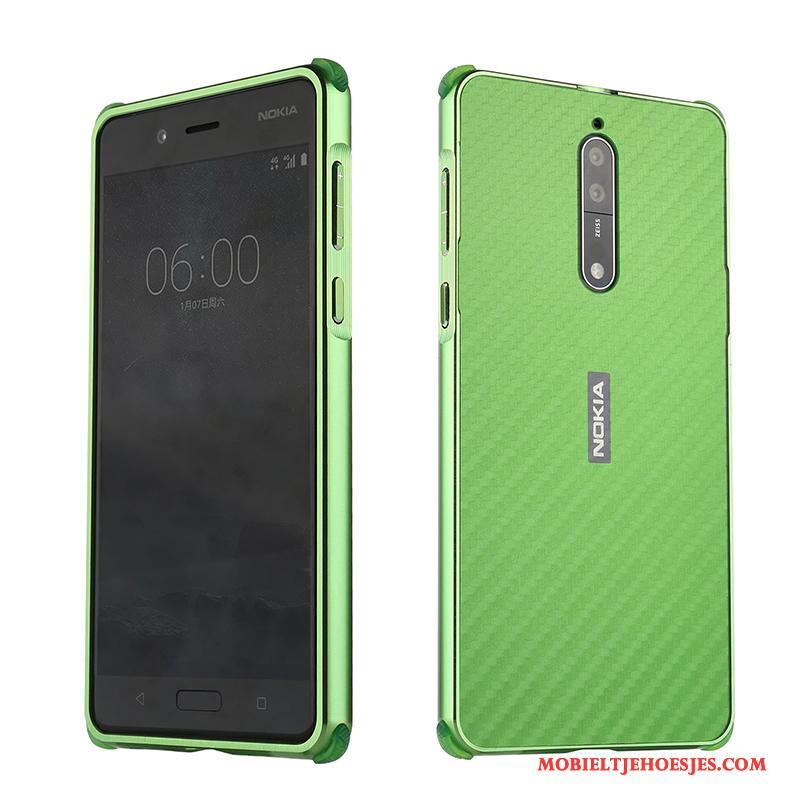 Nokia 8 Hoesje Bescherming All Inclusive Anti-fall Rose Goud Omlijsting Achterklep Scheppend