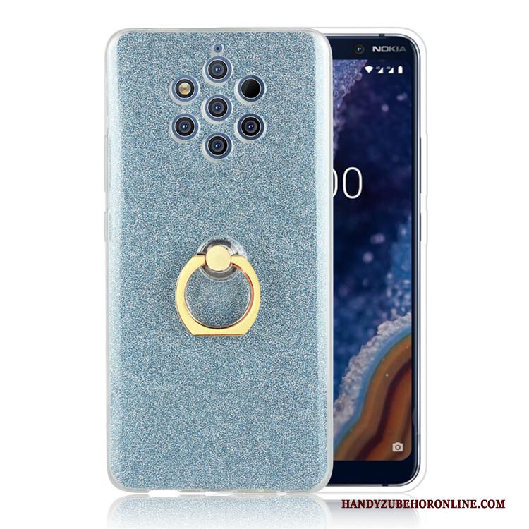 Nokia 9 Pureview Anti-fall Roze Grijs Zacht Hoesje Telefoon Ring Bedrijf