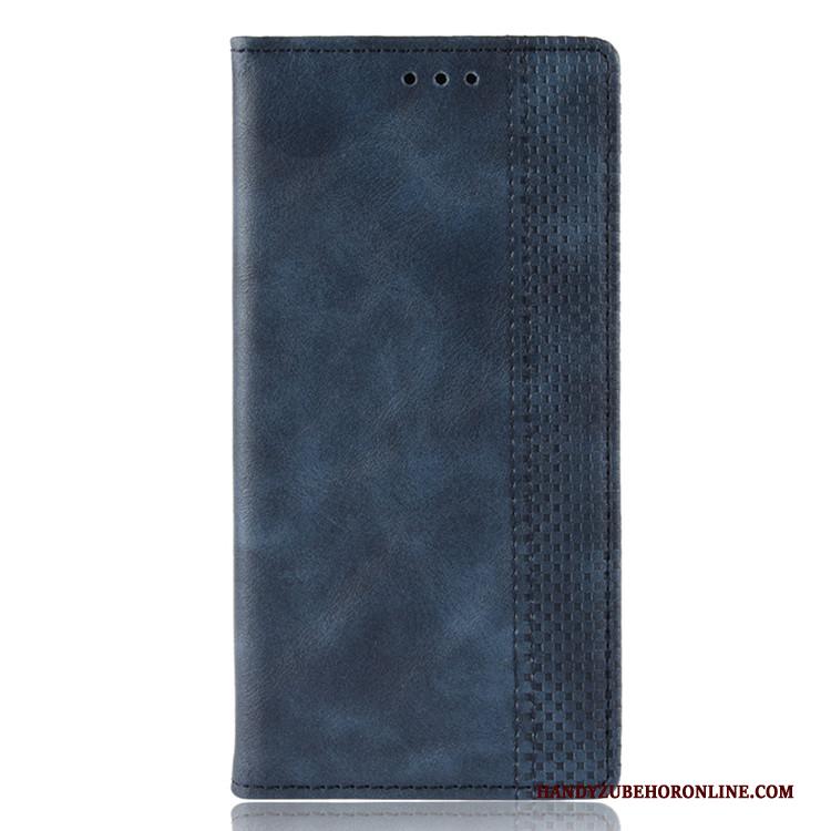 Nokia 9 Pureview Bescherming Portemonnee Magneet Sluit Hoes Blauw Leren Etui Hoesje