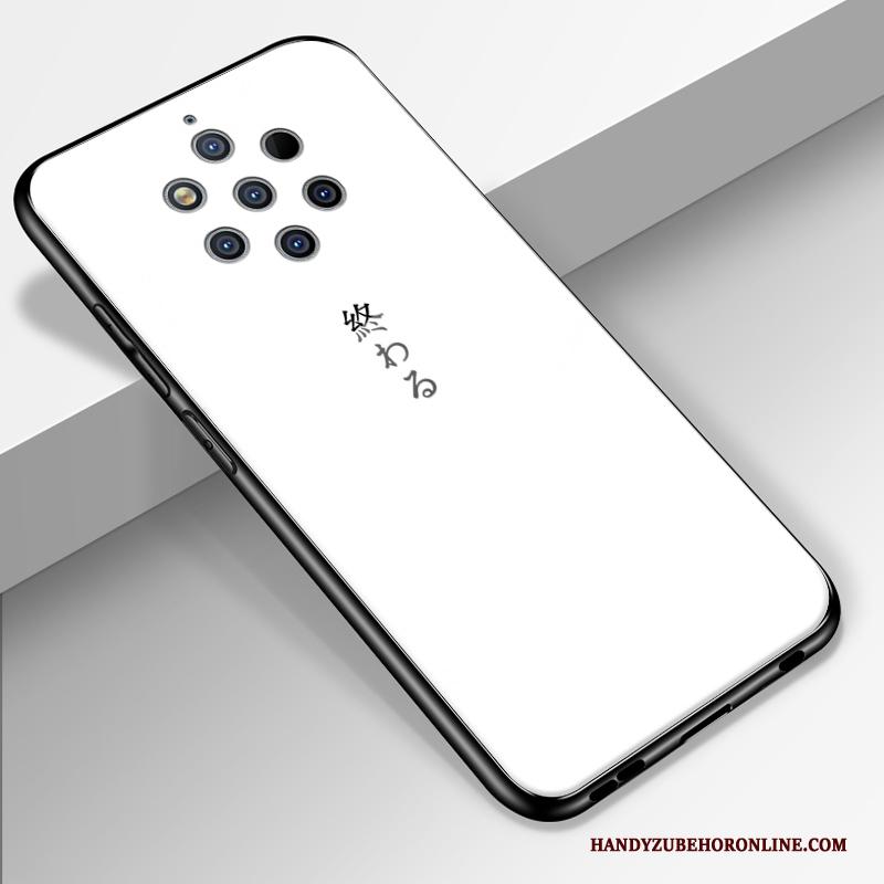 Nokia 9 Pureview Hoesje Bescherming Spiegel Pas Pu Hoes Glas Licht