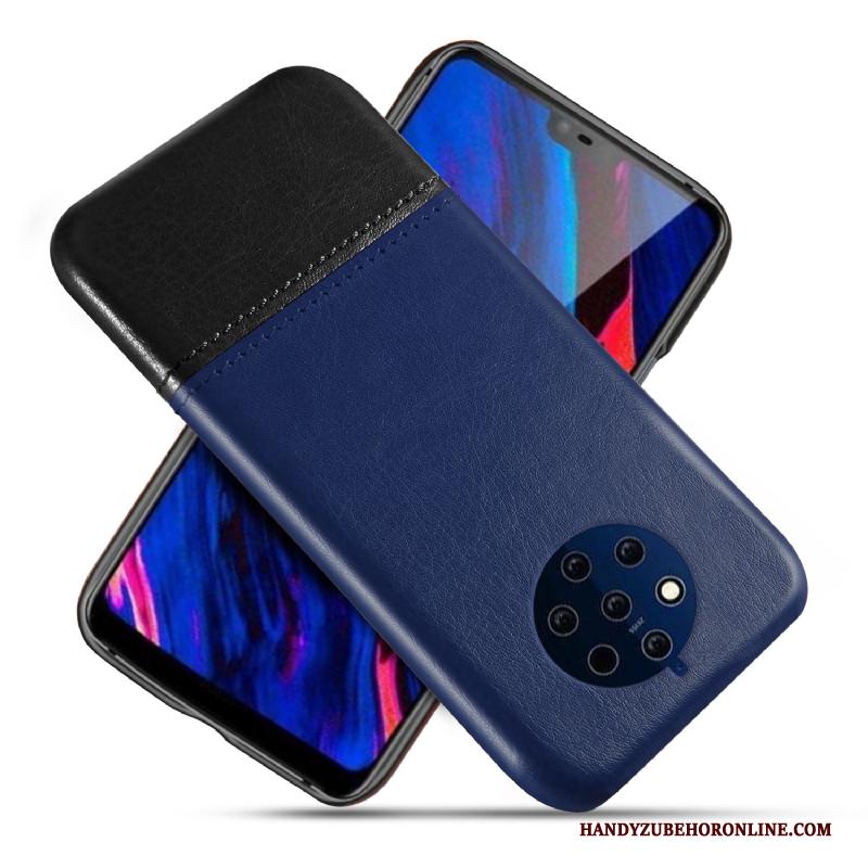 Nokia 9 Pureview Leren Etui Echt Leer Hoes Kwaliteit Mobiele Telefoon Anti-fall Hoesje