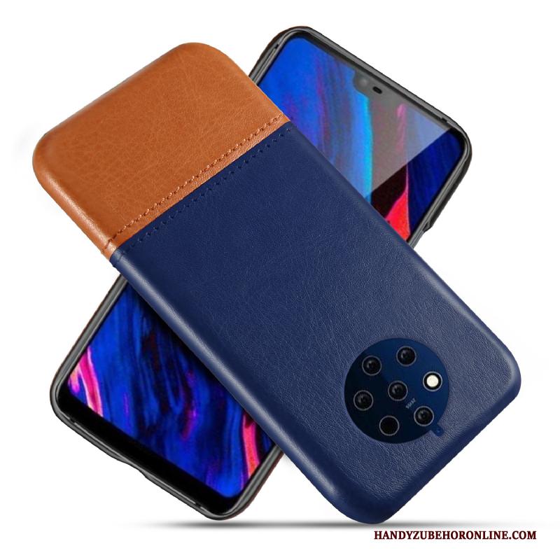 Nokia 9 Pureview Leren Etui Echt Leer Hoes Kwaliteit Mobiele Telefoon Anti-fall Hoesje