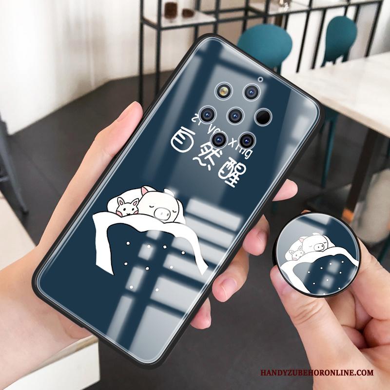 Nokia 9 Pureview Mode Zacht Pu Anti-fall Hoesje Telefoon Siliconen Mooie