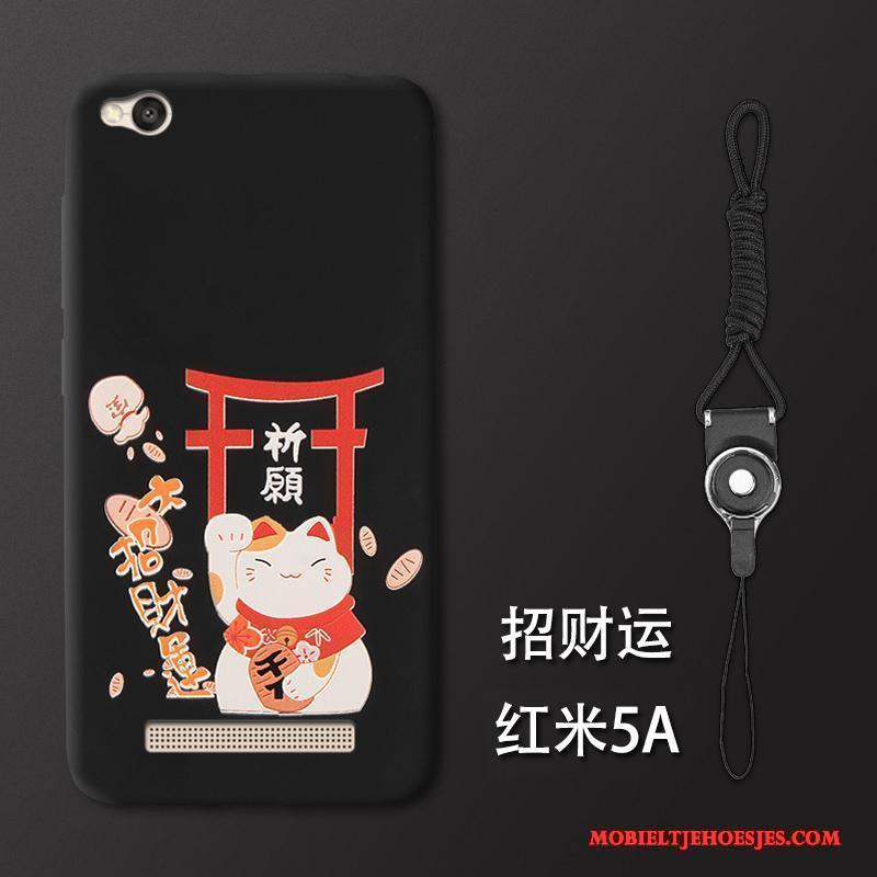 Redmi 5a Anti-fall Hoes Bescherming Rood Hoesje Telefoon Siliconen Trend