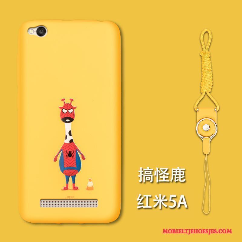 Redmi 5a Anti-fall Hoes Bescherming Rood Hoesje Telefoon Siliconen Trend