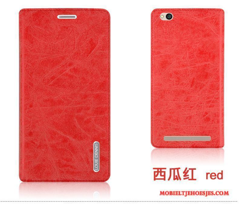 Redmi 5a Anti-fall Zwart Mini Achterklep Rood Hoesje Zacht