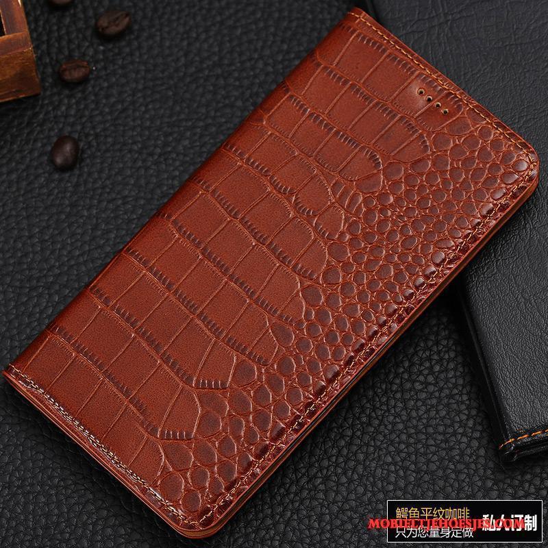 Redmi 5a Hoesje Hoge Patroon Mobiele Telefoon Folio Mini Rood Leren Etui