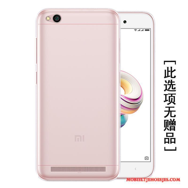 Redmi 5a Hoesje Telefoon Zacht Geschilderd Roze Mobiele Telefoon Mini Bescherming